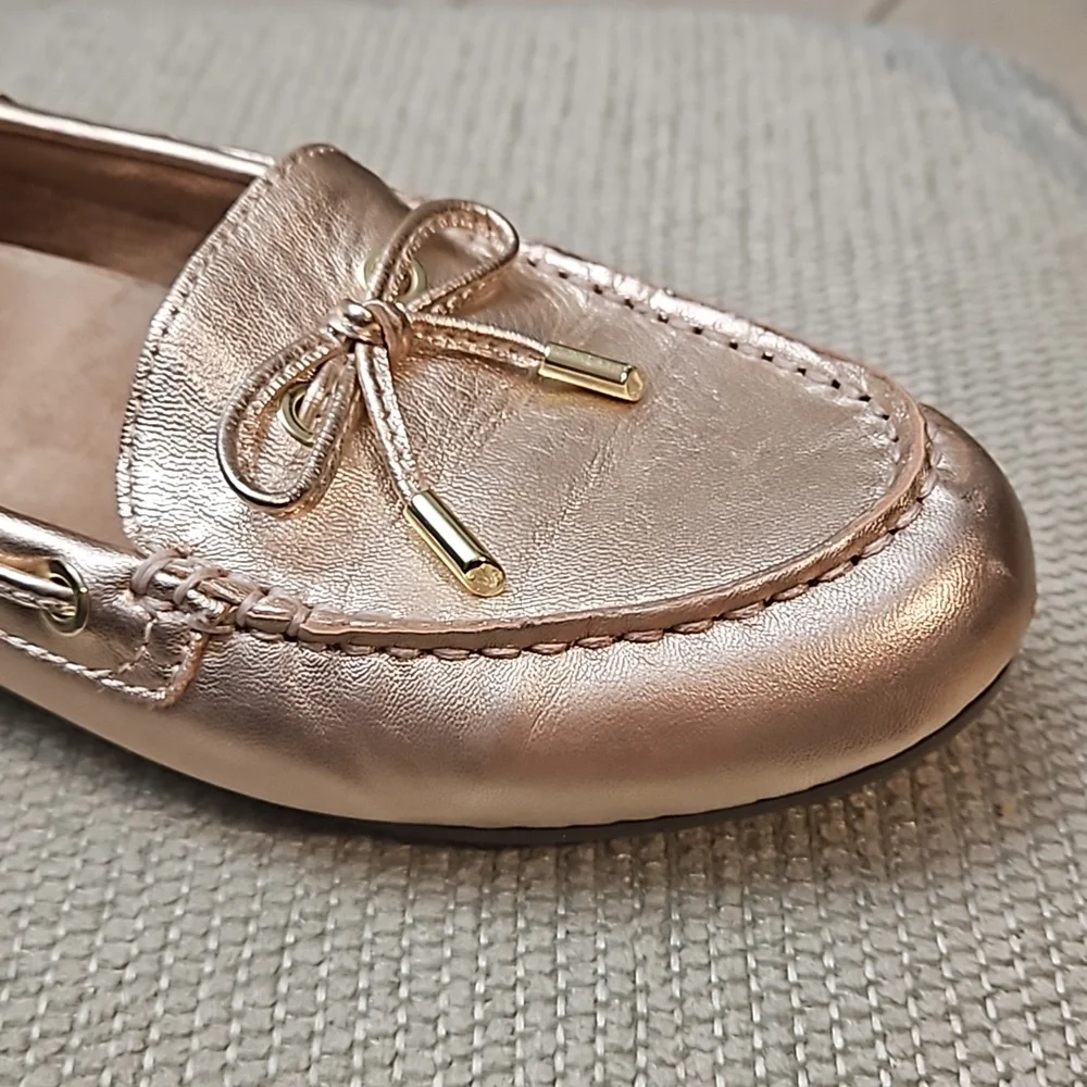 Vionic Virginia Metallic Loafer Rose Gold Women's 6.5